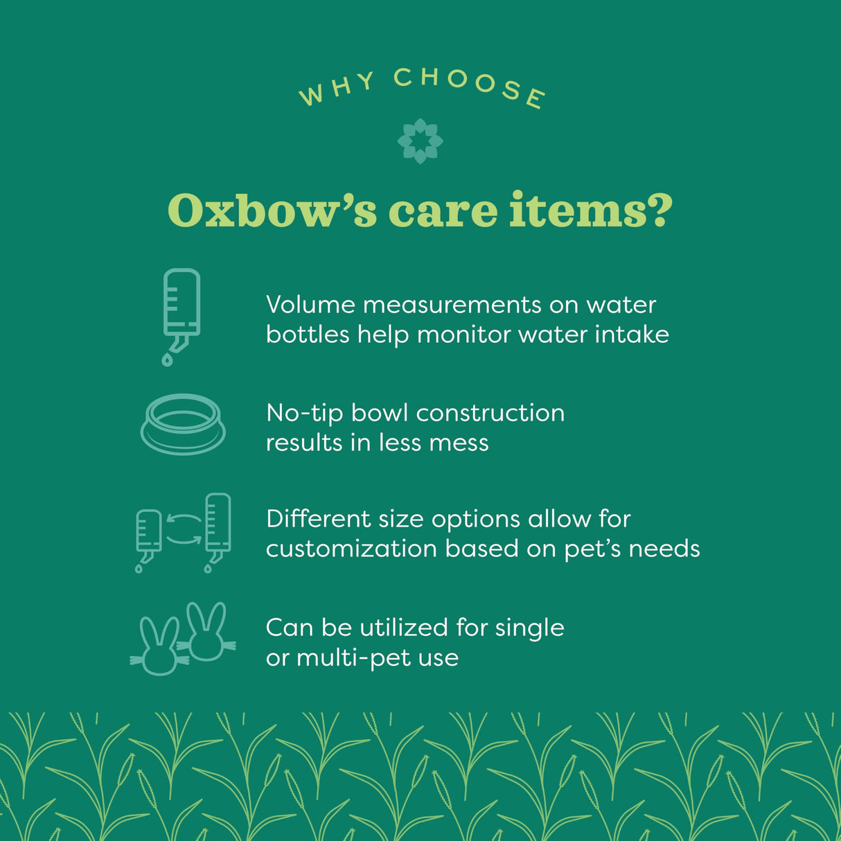 Oxbow Enriched Life Dripless Water Bottle, Essential Small Pet Accessory for Guinea Pig Cages & Rabbit Cage, Bunny Supplies, 15oz / 450ml