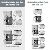 Dog Car Seat for Medium Small Dogs, Pet Car Seat with Adjustable Safety Belt & Storage Pockets, Breathable Waterproof Pet Car Seats Cover, Small Dog Seats for Dogs Under 30lbs (Medium, Black)