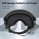 NAMSAN Dog Goggles for Large Dogs, Wide Eyecup & Soft Frame, Anti-UV Sunglasses for Dogs Medium to Large Breed, Driving Dog Eye Protection, Windproof Dustproof, Adjustable, Reflect Silver Lens