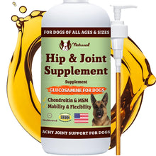 Load image into Gallery viewer, Natural Dog Company Liquid Glucosamine Hip &amp; Joint Oil for Dogs, 16 oz, Extra Strength Cartilage &amp; Joint Support, Helps Mobility and Eases Occasional Stiffness, Dog Vitamins &amp; Supplements
