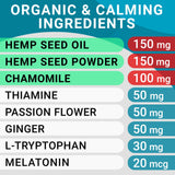 BARK&SPARK Calming Hemp Treats for Dogs - Made in USA with Hemp Oil - Anxiety Relief - Separation Aid - Stress Relief During Fireworks, Storms, Thunder - Aggressive Behavior, Barking - 120 Soft Chews