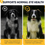 BrightPup Dog Vision Chews, Dog Vision Supplement with Lutein, Vitamin A/C/E, Bilberry & Omega-3, Supports Eyes Health & Visions Clarity, Bacon Flavor Eye Supplements for Dogs, 30 Soft Chews (1)