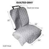 Furhaven Universal Water-Resistant Quilted Single Car Seat Protector - Gray, One Size