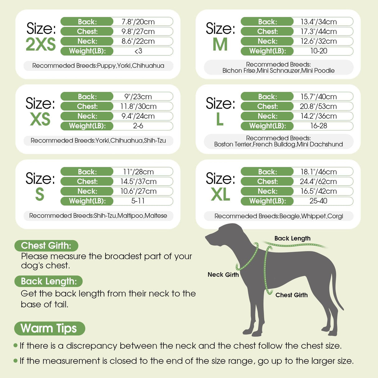 Dog Sweater Dress Plaid Knitwear for Small Medium Dogs Warm Puppy Pet Turtleneck Stretch Pullover Cute Fall Winter Vest Clothes with Leash Hole for Christmas (Green, L)