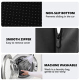 Backseat Dog Bed, Dog Bed for Car Back Seat, 4in Thick PU Leather Pet Bed for Backseat Extender – Waterproof, Scratch-Proof, Non-Slip, Removable & Washable for SUVs, Sedans & Trucks (51"x23.5", Black)