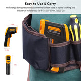Infrared Thermometer Temperature Gun(NOT for Humans),-58°F~1832°F(-50°C~1000°C),High&Low Alarm,Non-Contact,MAX/MIN/DIF/AVG Display Digital Laser Thermometer Gun for Cooking,Industrial