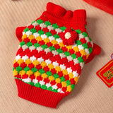 Cute Tulip Flower Sweater Winter Dog Sweater Puppy Coat Thick Dog Clothes for Small Medium Dogs Boy Girl