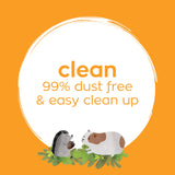 CritterCare Natural Paper Small Pet Animal Bedding - Odor Control, Unscented, 99% Dust Free, Super Absorbent, Natural, 60L, Great for Rabbits, Guinea Pigs, Hamsters, Gerbils, Mice, Rats