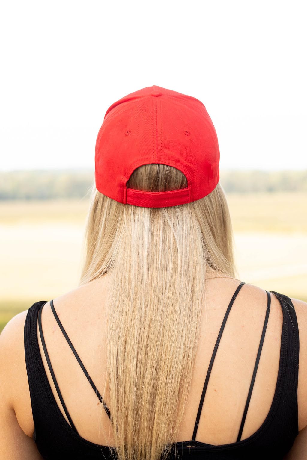 Made in USA Trump 2024 Hat MAGA Baseball Cap - Embroidered Hat Make America Great Again Adjustable Trucker Cap for Men Women (Red)