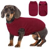 AOFITEE Fleece Dog Sweater, Warm Dog Fleece Vest, Thermal Oli Pullover for Small Dogs, Soft Sweatshirt for Fall Winter, Cozy Sleeveless Dogs Vest Boy Girl for Indoor Outdoor Red XS