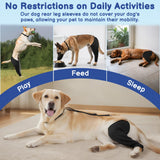 BARKLESS Single Dog Rear Leg Sleeve to Stop Licking, Breathable Male Female Dog Recovery Suit for Post Surgery, Comfortable Back Leg Sleeve for Wound Healing, Protective Cone Collar Alternative