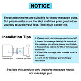 AiRelax Massage Gun Attachments for Hypervolt Go, Upgraded 15 PCS Massager Heads to Meet Different Needs for Deep Tissue Muscle Massage Gun, Plug-n-Play Accessories Easy to Use