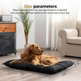 Couzssyhi Chew Proof Indestructible Dog Bed - Durable Dog Bed for Aggressive Chewers, Machine Washable & Waterproof Indoor Outdoor Crate Pad, Tough Kennel Pad for Large Dogs (X-Large (28"x47"))