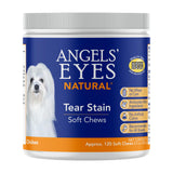 Angels’ Eyes Natural Tear Stain Supplement Chews for Dogs, Prevent Stained Fur, with Oregon Grape Root, Marshmallow Root, Colostrum, No Wheat or Corn, 120ct Chicken