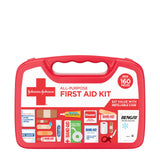 BAND-AID Brand All-Purpose Portable Compact First Aid Kit for Minor Cuts, Scrapes, Burns & Aches, Wound Care Essentials for Home, Car, Dorm, Travel, Cruise, Camping & Outdoor Emergency Kit, 160 Piece
