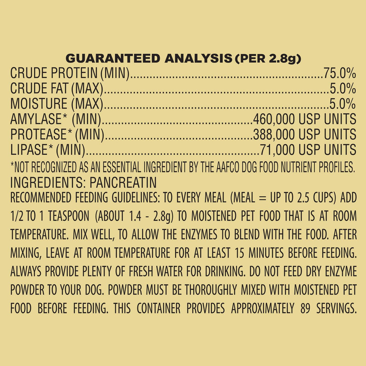 Pan-tenex | 10x Digestive Enzymes for Dogs - 8.8 Ounces (250 Grams)