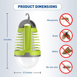 vertmuro Portable Bug Zapper Outdoor Indoor, Electric Mosquito Fly Killer Lamp with Three Lighting Mode, USB Rechargeable Light Bulb Zapper for Camping, Home, Patio (3 Pack)