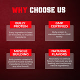 Convenient Real Meat Protein Powder for Dogs | 283mg Pure Protein Powder for All Dog Breeds | Nourishing Daily Protein Dogs. Fast Results. No Raw Meat Needed. 30 Day Supply (60 Servings) Dog Protein