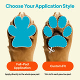 Steady Paws Anti-Slip Paw Stickers for Dogs Feet - Non-Slip Paw Pads for Traction on Hardwood & Tile Floors - Breathable Adhesive Friction Foot Grips for Senior & Injured Dogs – 24 Pads (Size S)