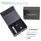 Quartz IR Thermometer, Designed only for Quartz Surface Temperature Measuring, Portable, 0F ~ 999°F, with Metal Holder in The Kits, Gift Box Packed (White Version)