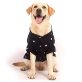 SMALLLEE_LUCKY_STORE Star Print Pet Fleece Sweaters for Medium Large Dogs Boy Girl Crewneck Sweatshirt Soft Warm Winter Coat Puppy Labrador Big Dog Clothes,Blue 5XL