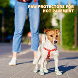 Dog Shoes for Medium Large Size, Breathable Dog Shoe for Hot Pavement, Dog Booties and Paw Protectors, Non-Slip Waterproof Dog Sandals Boots with Reflective for Rain, Summer, Hiking, Snow (Size 9)