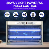 mafiti 2 Pack 20w Bug Zapper Fly Traps Indoor Electric Mosquito Zapper Fly Killer Gnats Fruit Trap for Home Restaurants Kitchen Garden