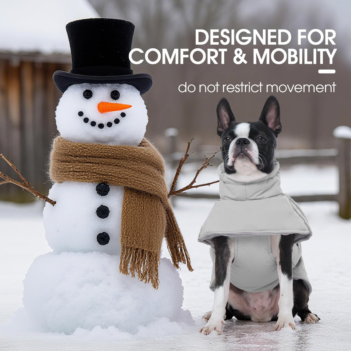 FUAMEY Dog Cold Weather Coats,Dog Winter Jackets for Large Dogs Warm Dogs Coat with Reflective Strips Waterproof Pet Snowsuit Thick Paded Pets Vest for Labrador Golden Retriever Grey 2XL
