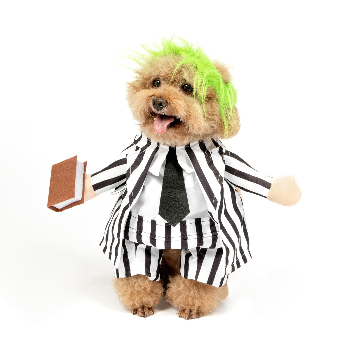 DELIFUR Dog Halloween Funny Costume - Pet Adorable Fantacy Clothes Cat Cosplay Apparel Dress Up for Cat and Small Dog Funny Outfit Adjustable (Suit, X-Small)