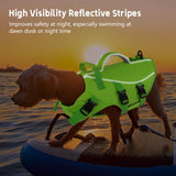Dogcheer Dog Life Jacket with Double Rescue Handle, Reflective Dog Harness Life Vest for Swimming Boating, Adjustable Pet Swim Vest Dog Flotation Device DFD for Small Medium Large Dogs - Green S