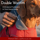 Tiny Dachshund Coat with Warm Fleece Lining, Mini Weiner Vest Jackets, Waterproof & Windproof Wiener Winter Clothes, Outdoor Clothes for Small Dachshunds Puppy, Boys & Girls Long Back Dogs(Red, XS)