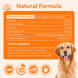 Dog Allergy and Immune Chews 200PCs Skin and Coat Itchy Relief Anti Itch Immune Bites for Dogs, Helps Repair Skin Ears Paw Licking, 5 Probiotics Blend Gut Health for Sensitive Seasonal Allergies