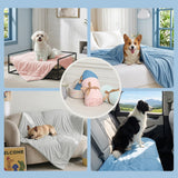 Soulbond Cooling Blanket for Medium Dogs - Q-MAX>0.45, Washable Pet Throw Blanket for Cats & Puppies, Breathable Pets Self-Cooling Blanket Furniture Protector for Couch, Sofa (29x40 Inch, Dark Gray)