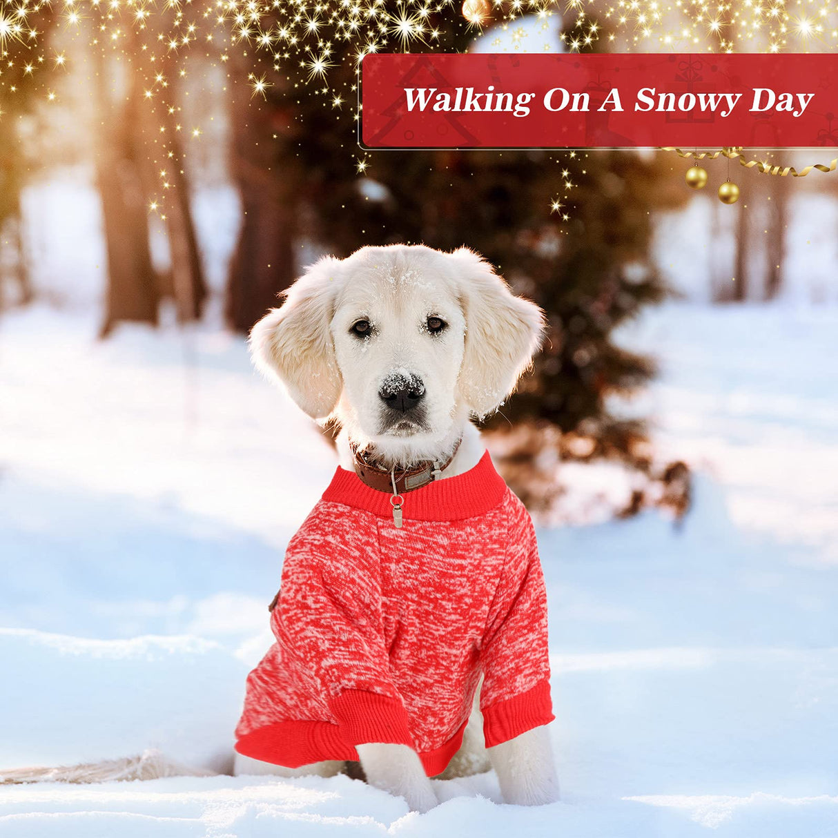 Frienda 3 Pcs Pet Dog Sweater Jacket Winter Knitwear Hoodie Clothes Pocket Puppy Coat Clothing Pup Shirt Costume Sweatshirt Fleece Lining Warm Winter Small Hooded Soft Thickening(Small)