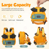 VILLCASE Dog Pack Pet Backpack Adjustable Self-Wearing Dog Harness Bag with Pockets for Small Dogs Outdoor Travel Hiking Daily Use