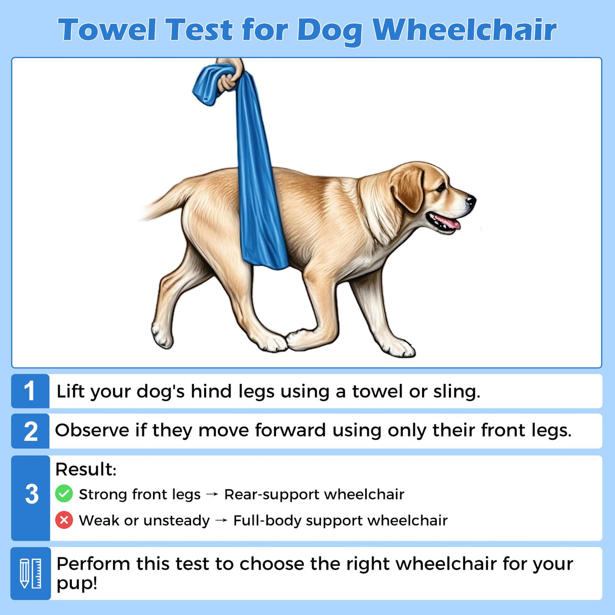 Virbraroo Dog Wheelchair for Back Legs with Upgraded All-Terrain Tires & Durable Bearings,Adjustable Dog Wheelchair for 11.8"-17.7" Lenght,22-35 lbs Disabled or Injured Small Dogs