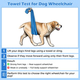 Virbraroo Dog Wheelchair for Back Legs with Upgraded All-Terrain Tires & Durable Bearings,Adjustable Dog Wheelchair for 11.8"-17.7" Lenght,22-35 lbs Disabled or Injured Small Dogs