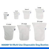 Wound Recovery Dog Boots 8-Pack by Nooby's. Protects Wounds, Bandages and medications. Medical Dog Booties for Maximum Protection Indoors and During Short Walks. (3XL: 6.5" - 7" Width)