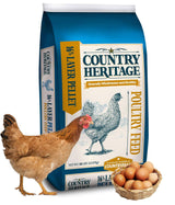Country Heritage Hen Egg Layer Pellet 50lbs - 16% Protein Chicken Feed for Increased Egg Production & Strong Eggshells, High Protein