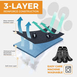 BINGPET Waterproof Dog Socks Boots to Prevent Licking Paws,Anti Slip Dog Booties & Paw Protectors with Dual Straps for Hot/Cold Pavement,Indoor Outdoor Grip Dog Shoes for Small Medium Large Senior Dog