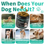 POPPAW Advanced Dog Joint Supplement – 15-in-1 Glucosamine for Dogs with Chondroitin, MSM & Green Lipped Mussel – Hip & Joint Pain Relief Mobility Chews, Chicken Flavor, 90Ct Breeds