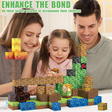 AIDYVOI 160 PCS Magnetic Blocks Building Toys, Build 3D Magnetic Building Blocks Set for Kids Ages 3+, Magnet Blocks STEM Sensory Educational Christmas Birthday Gifts Construction Toys