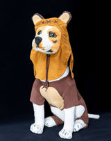 Bear Pet Costume Ears Hat Sweater Furry Clothes Cute Halloween Cosplay Costumes for Small Medium Large Dogs Cats (Large)