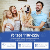 Dog Pheromone Calming Diffuser 4 In 1 Appeasing Pet Pheromones Diffuser to Calm Kit (Plug in+ 3 Pack 48ml Refill) for Anxiety Relief Reduce Barking Aggression Fighting Stress 90 Day Supply(Tasteless)