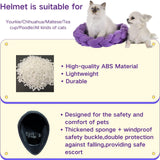 Pet Motorcycle Helmet Dog/Cat Full Face Motorcycle Helmet Outdoor Motorcycle Bike Riding Helmet Hat for Cat Dog Doggie Puppy Kitten Pet Supplies Racing Car Fan Collectible Small Gift (White)