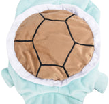 Dog Cat Halloween Costumes - Pet Turtle Cosplay Clothes, Adorable Flannel Tortoise Puppy Pajama Outfit, Soft Velvet Christmas Doggie Hoodies, Funny Fleece Sweater for Small Medium Large Dogs, XX-Small