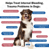 Quick Stop Bleeding for Dogs, Natural Yunnan Sanqi & Herbal Powder, Supports Internal Bleeding, Hemangiosarcoma, Bloody Stools, Post-Surgical Recovery, Ulcers, Severe Bruising, 60g