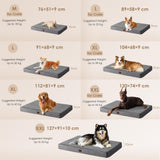 EHEYCIGA Orthopedic Medium XL XXL Dog Beds for Medium Large Extra Large Dogs with Removable Washable Cover for Crate,Grey, 36 * 27 * 3.5 inches