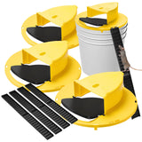 Automatic Reset Slide Bucket Lid Mouse Trap, Reusable Catch and Release Mouse Trap, Mousetrap Bucket Indoor and Outdoor, Humane Non-Kill Mouse Trap Bucket, Mouse Trap Bucket Lid (3-Pack)
