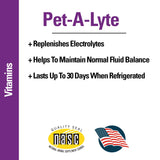 Vet Classics Pet-A-Lyte Oral Electrolyte Solution for Dogs and Cats – Helps Replace Fluids Lost from Pet Dehydration, Diarrhea, Vomiting – Replaces Dog Electrolytes – 32 Oz.